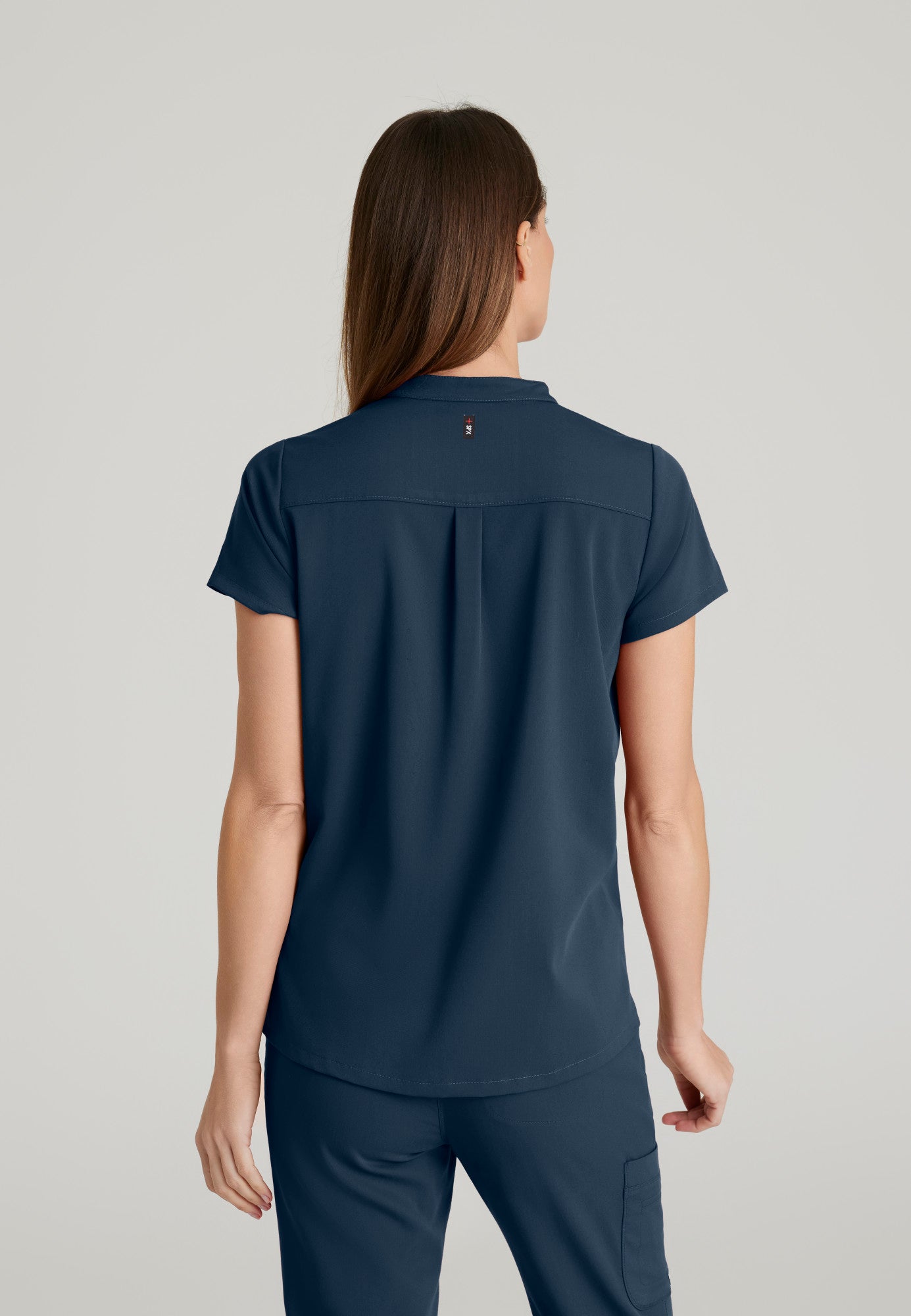 Women's 2 Pocket Banded Collar Top (GRST230)