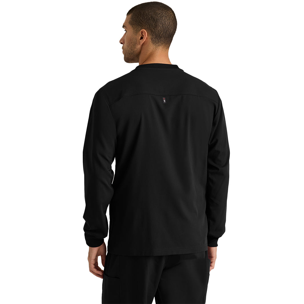 Men's React 5-Pocket Crewneck Warmup Scrub Jacket (GRSW871)