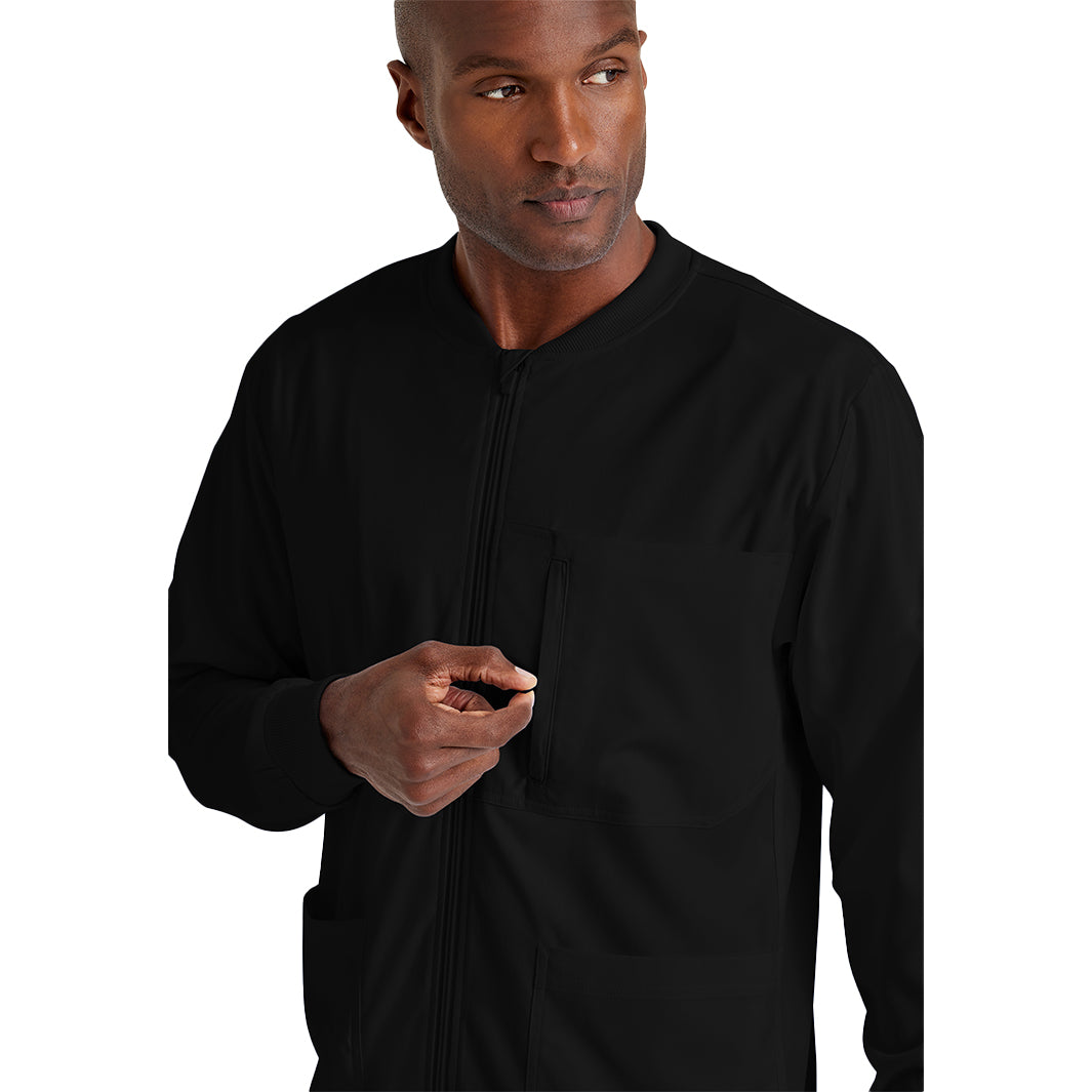 Men's React 5-Pocket Crewneck Warmup Scrub Jacket (GRSW871)