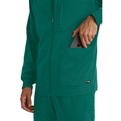 Men's React 5-Pocket Crewneck Warmup Scrub Jacket (GRSW871)