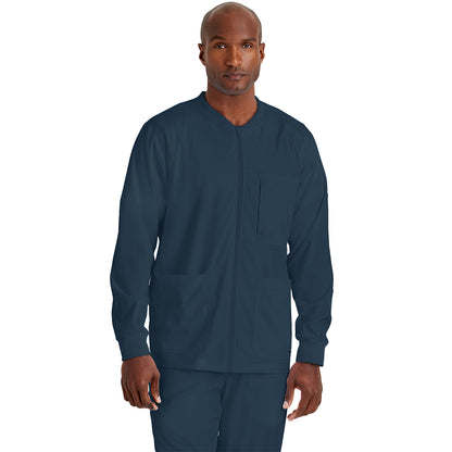Men's React 5-Pocket Crewneck Warmup Scrub Jacket (GRSW871)