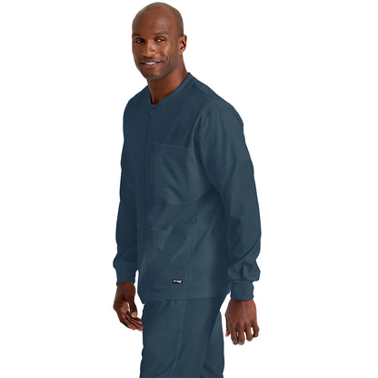 Men's React 5-Pocket Crewneck Warmup Scrub Jacket (GRSW871)