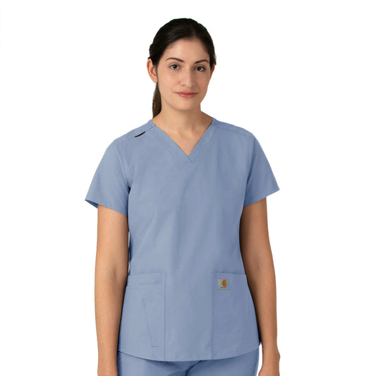 Women's Force Essentials V-Neck Scrub Top C12113