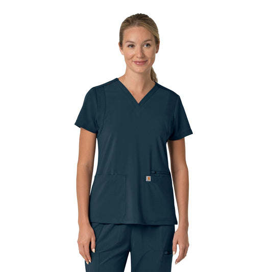 Carhartt Force Cross-Flex Women's Flex Panel V-Neck Scrub Top (C13210)