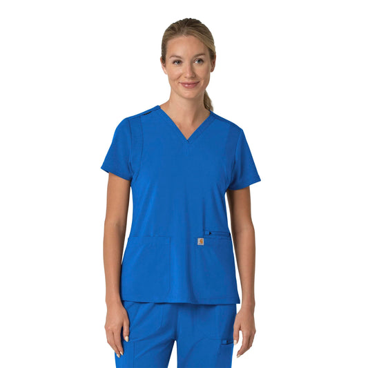 Carhartt Force Cross-Flex Women's Flex Panel V-Neck Scrub Top (C13210)