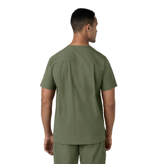 Men's V-Neck Shirttail Top C16113