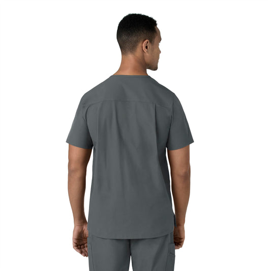 Men's V-Neck Shirttail Top C16113