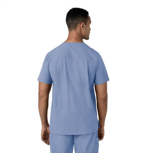 Men's V-Neck Shirttail Top C16113