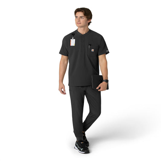Carhartt Force Cross-Flex Men's Henley Scrub Top (C16310)