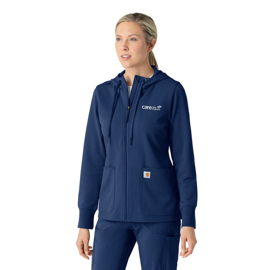 Layers Women's Full Zip Waffle Hoodie