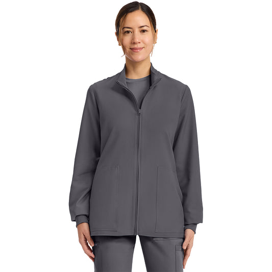 Women's Zip Up Scrub Jacket