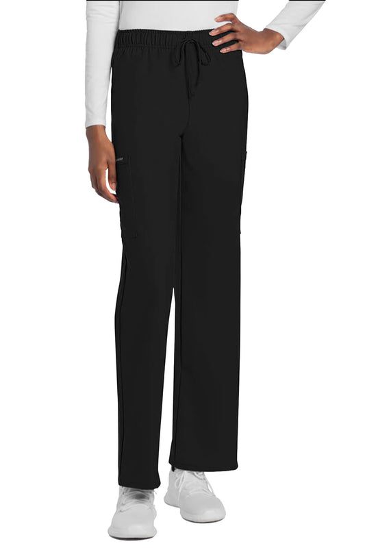 Unisex Mid-Rise Drawstring Straight Pant