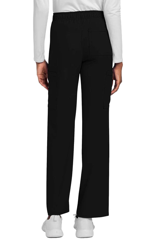 Unisex Mid-Rise Drawstring Straight Pant