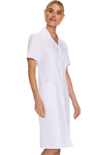 Women's White Button Front Dress
