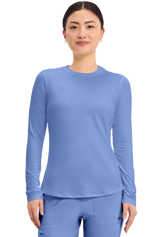 Women's Long Sleeve Underscrub Knit Tee (CK773)