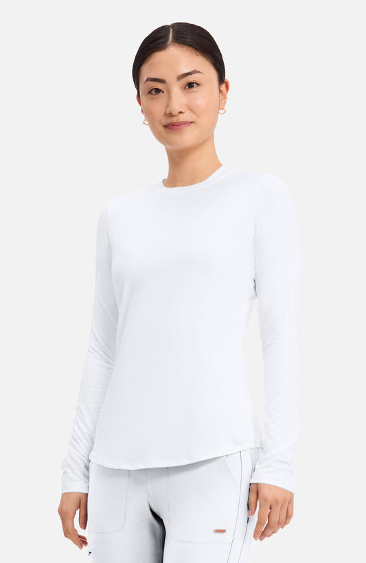 Women's Long Sleeve Underscrub Knit Tee (CK773)