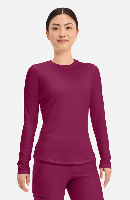 Women's Long Sleeve Underscrub Knit Tee (CK773)