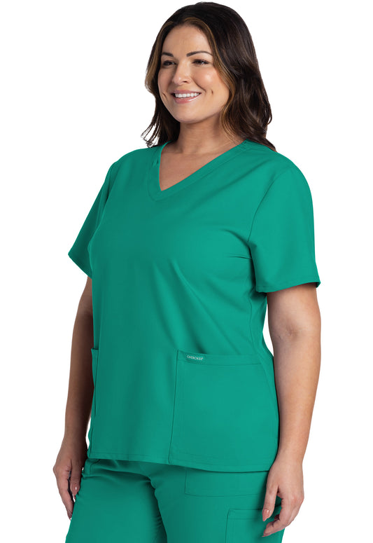 Women's V-Neck Top (CK953A)