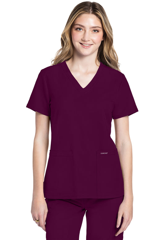 Women's V-Neck Top (CK953A)