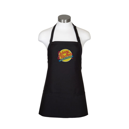 Adjustable Neck 3-Pocket Black Apron