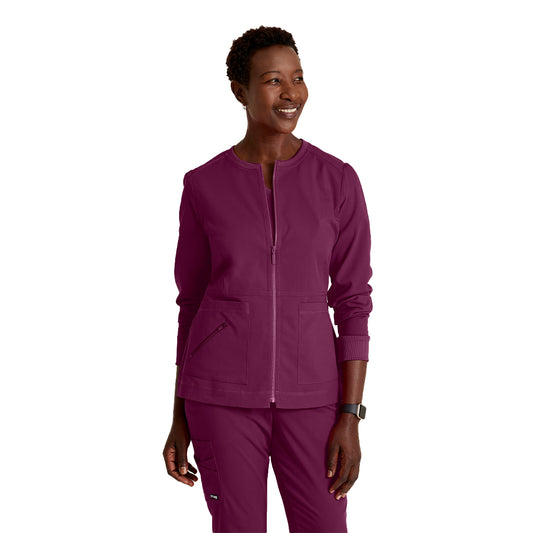 Women's Millie 3-Pocket Crewneck Scrub Jacket