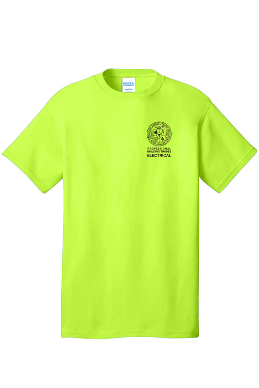 NEIT Electrical Adult Core Cotton Safety Green Tee