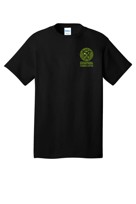 NEIT Plumbing & Heating Adult Core Cotton Black Tee