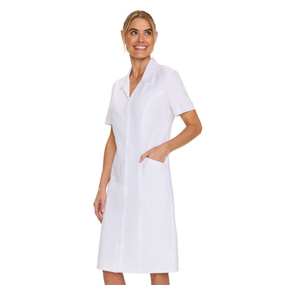 Women's White Button Front Dress