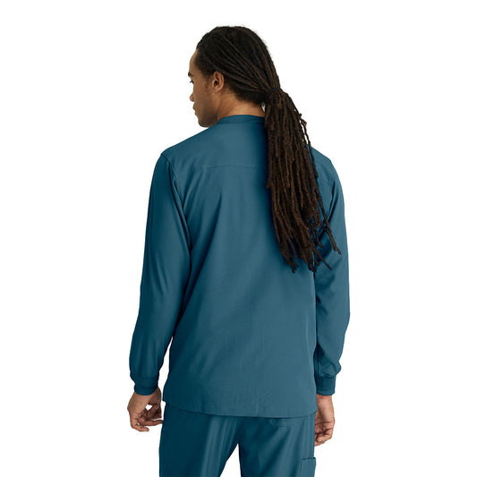 Men's Structure 3-Pocket Crewneck Warmup Scrub Jacket SK0408 Norwich Health Tech