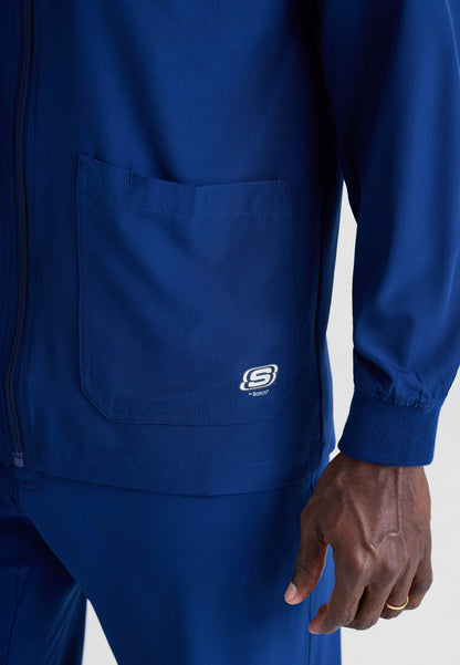 Skechers™ By Barco SK0408 Men's Structure 3-Pocket Crewneck Warmup Scrub Jacket