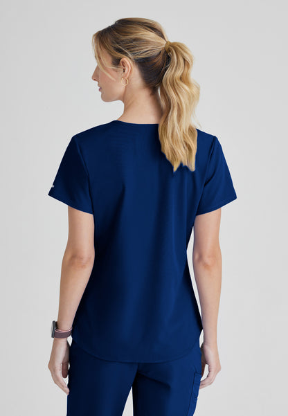 Skechers™ by Barco SK101 Women's Breeze 3-Pocket Curved V-Neck Top