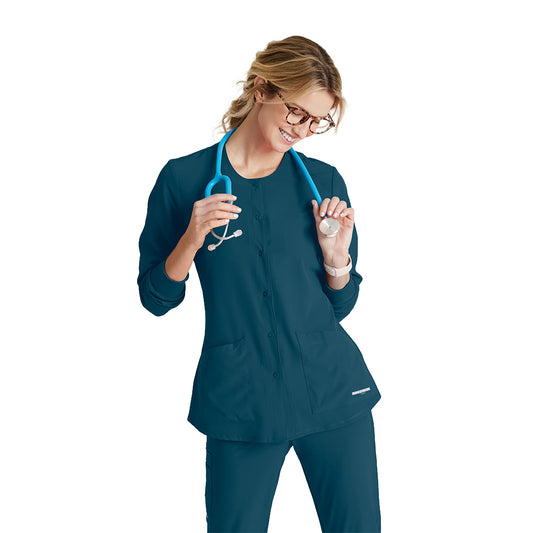 Women's Stability Warm-Up Scrub Jacket SK401 Norwich Health Tech