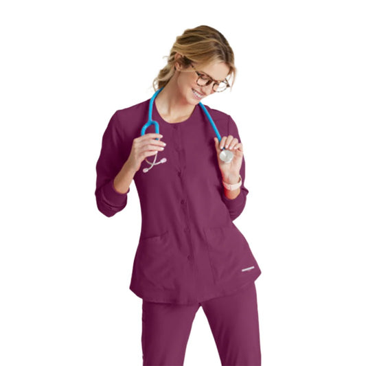 Women's Stability Warm-Up Scrub Jacket