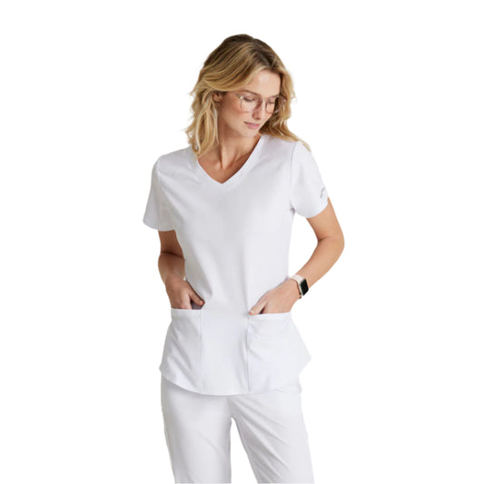 Women's Breeze 3-Pocket Curved V-Neck Top SK101
