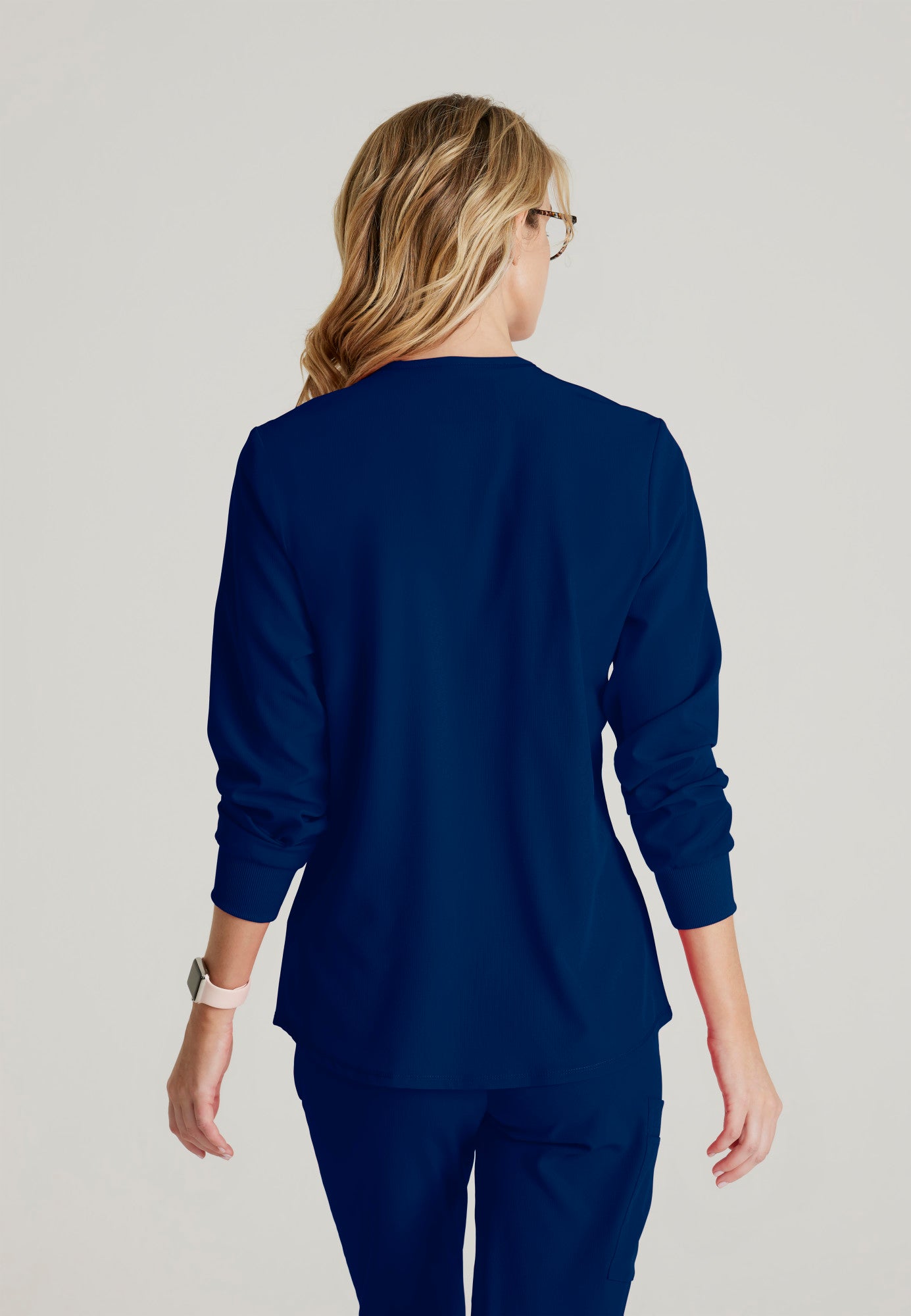 Skechers™ By Barco SK401 Women's Stability 2-Pocket Crewneck Snap-Front Scrub Jacket