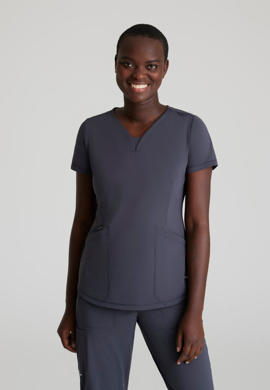 Women's Serene 3-Pocket V-Neck Top (SKT220)