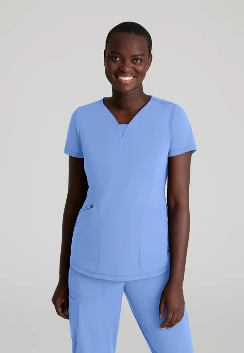 Women's Serene 3-Pocket V-Neck Top (SKT220)