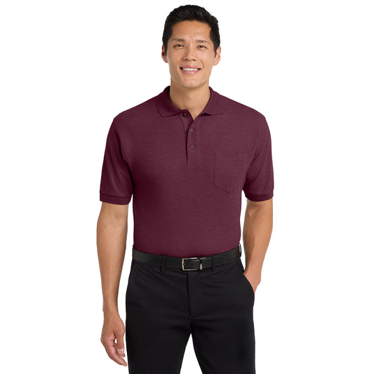 Men's Silk Touch™ Polo with Pocket  K500P