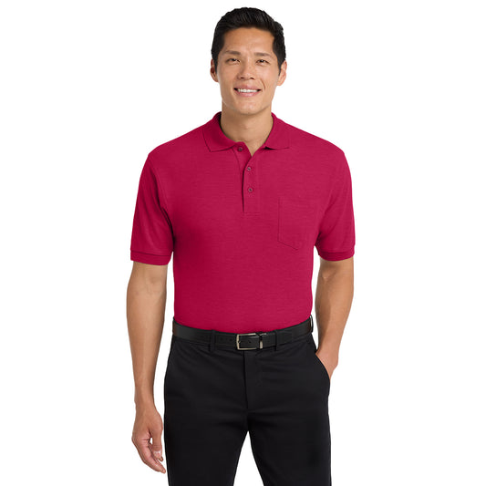 Men's Silk Touch™ Polo with Pocket K500P