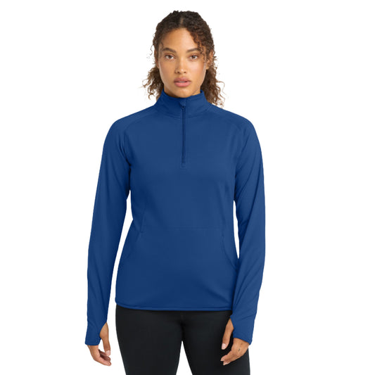 Ladies Sport-Wick® Stretch 1/4-Zip Pullover LST850