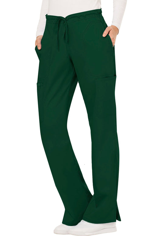 Women's Mid Rise Moderate Flare Drawstring Pant WW120