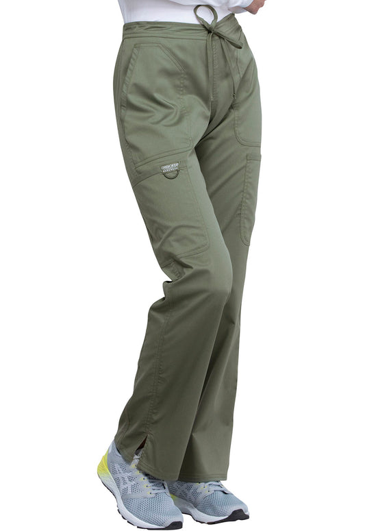 Women's Mid Rise Moderate Flare Drawstring Pant WW120