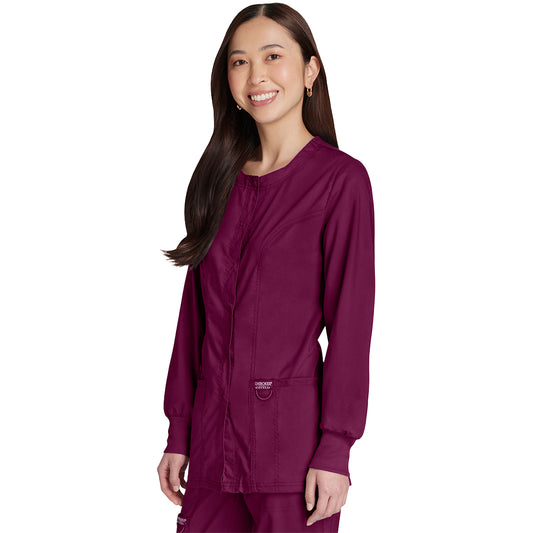 Health Tech Women's Ultra Soft 3-Pocket Snap-Front Jacket