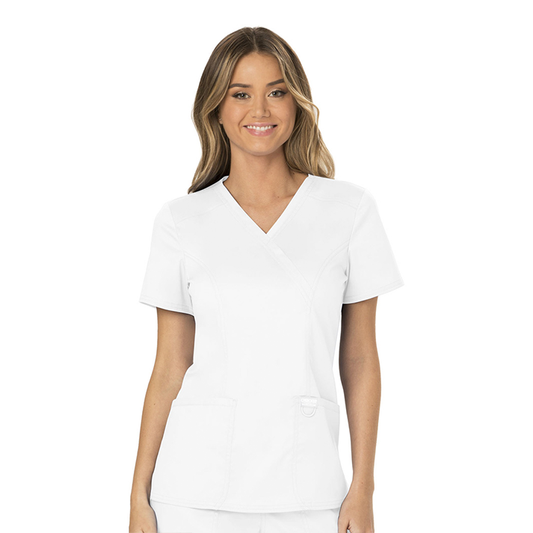 Women's 3 Pocket Mock Wrap Top