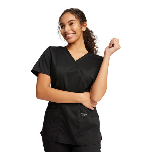 Women's 3 Pocket Mock Wrap Top WW610