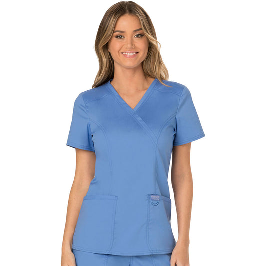 Women's 3 Pocket Mock Wrap Top WW610