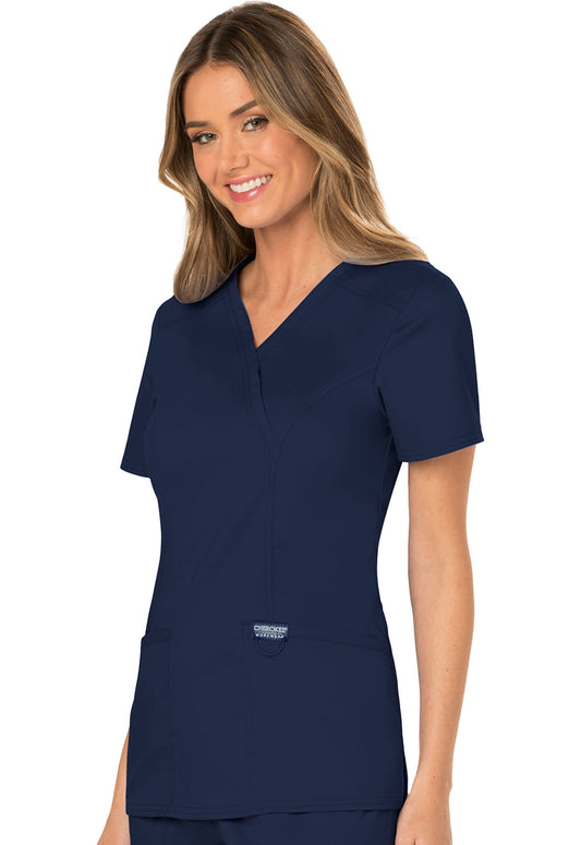 Women's 3 Pocket Mock Wrap Top