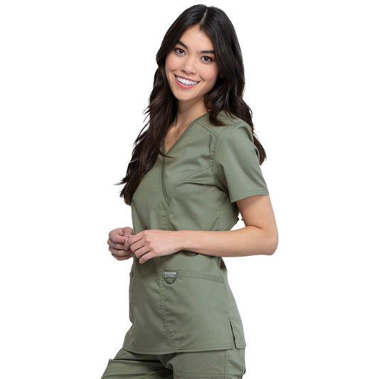 Women's 3 Pocket Mock Wrap Top WW610