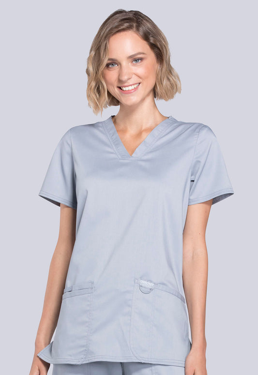Women's 3-Pocket V-Neck Top (WW620)