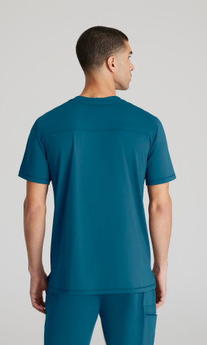 Men's Flex Single-Pocket Curved Neck Top SKT229